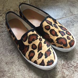 🐆 J Crew Leopard slip-ons - size 8 🐆
